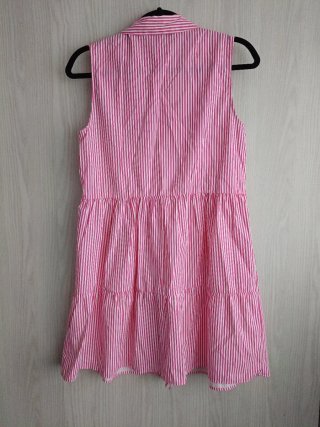 Vestido T M Rayas Rosas Stradivarius