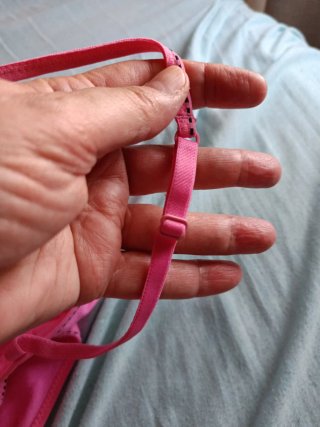 Conjunto lencería algodón rosa chicle