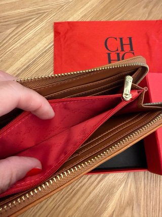 Cartera Carolina Herrera Marrón Cuero