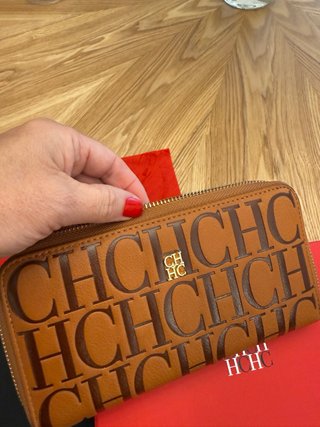 Cartera Carolina Herrera Marrón Cuero