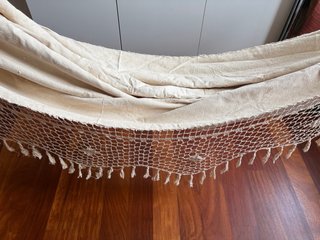 Hamaca artesanal de algodón