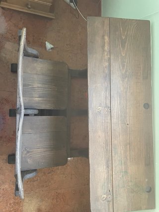 Pupitre antiguo de madera