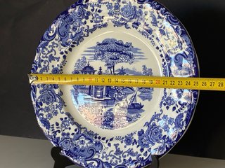 🇪🇸 Pickman Plato llano azul y blanco