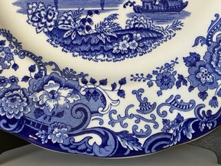 🇪🇸 Pickman Plato llano azul y blanco