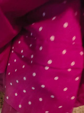 Traje de flamenca buganvilla lunares blancos T38