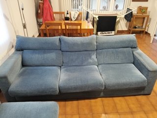 Sofá Chaise Longue Azul Marino