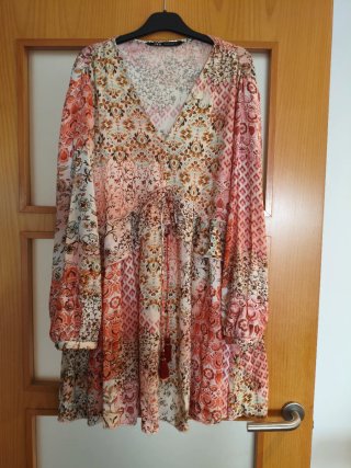 Vestido boho chic corto fluido