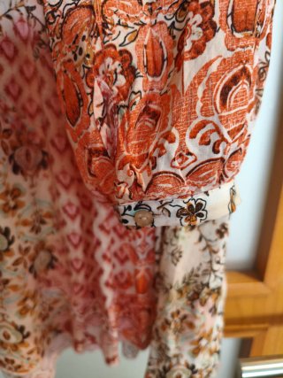 Vestido boho chic corto fluido