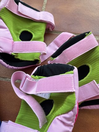 Rodilleras y coderas Oxelo rosa niño 6-10 años