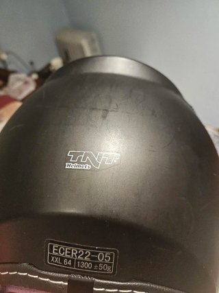 Casco Moto Casco Jet XXL Negro/Azul TNT Helmets
