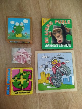 Lote Juguetes Infantiles: Puzzles y Libros