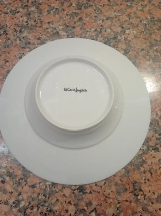 Plato  porcelana flores