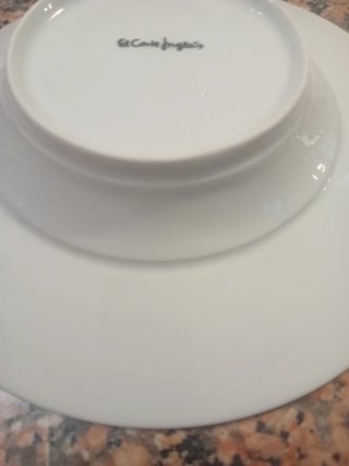 Plato  porcelana flores