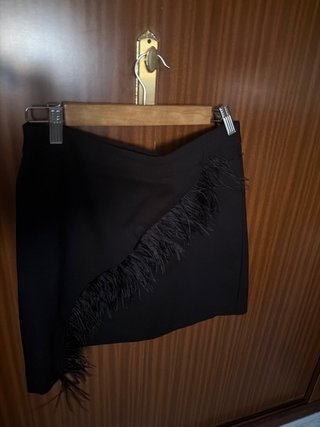 Falda tubo negra talla 40