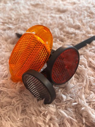 Reflectores Bicicleta (Rojo, Blanco, Naranja)