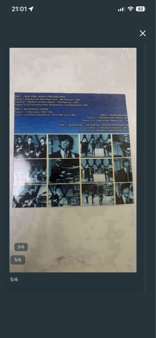 4 CDs Conciertos de The Beatles