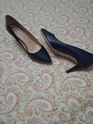 Zapatos de tacón azul ANGEL ALARCON