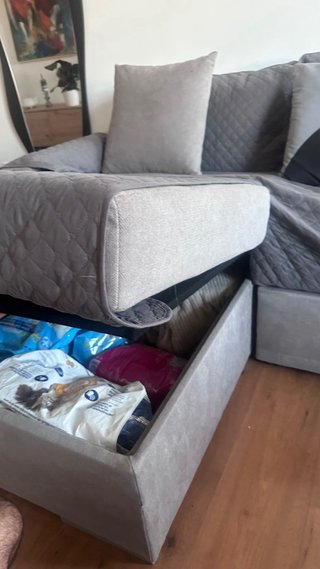 Módulo Chaise Longue Beige y Gris