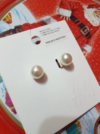 Orecchini H&M perle bianche