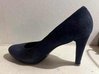 Décolleté scamosciate tacco blu