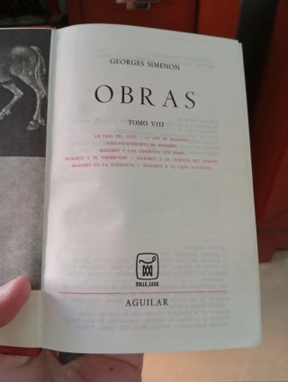 Novelas de Maigret. Simenon. Aguilar.Tomo 8.