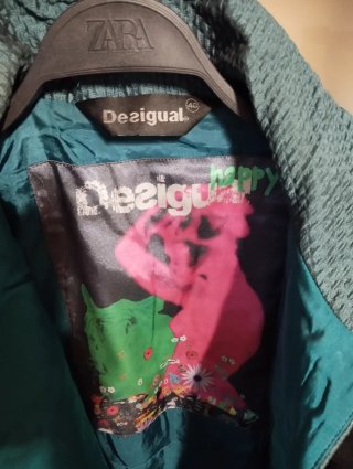 Abrigo Desigual Patchwork Multicolor Talla Única