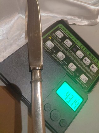 L 6 Cuchillos Antiguos con Mango de Plata (silver)