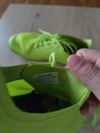Zapatillas Saguaro Barefoot Verde/Amarillo
