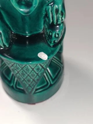 Figura vintage decorativa león guardián chino