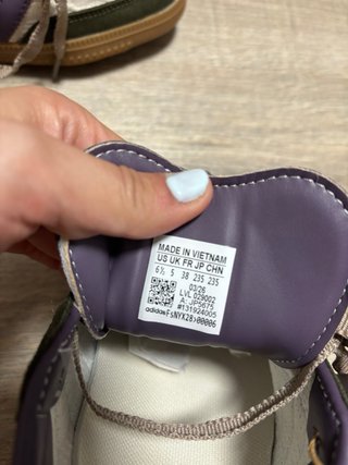 Adidas Zapatillas Verdes, Lilas y Blancas