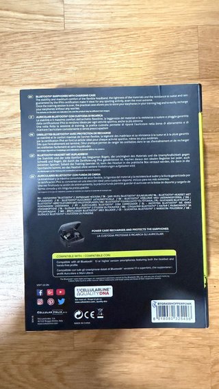 Auriculares Bluetooth Cellularline Kit Power