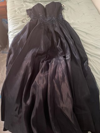 Vestido VIPGIRL azul sin tirantes