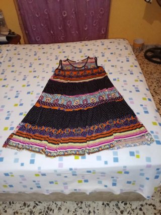 Vestido Verano Tirantes Multicolor Talla XXXL