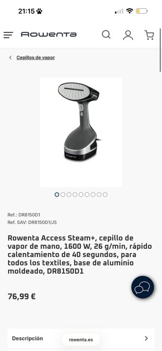Plancha a vapor rowenta