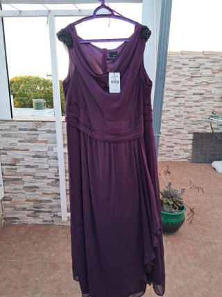 Vestido El Corte Inglés Talla 58 Morado