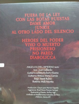 Vinilo LP Ángeles del Infierno Diabolica