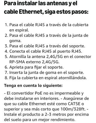 WAVLINK AC1200 Repetidor WiFi Exterior Largo Alcan