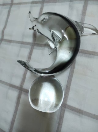 Delfin di vetro soffiato Murano