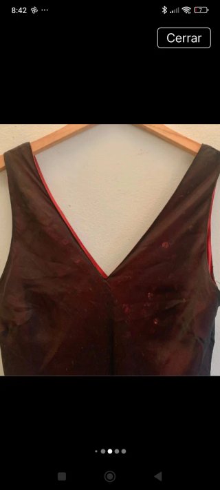 Vestido Roberto Verino Negro y Rojo