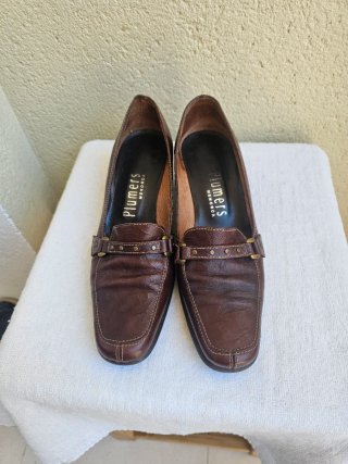 Zapatos de piel mujer marrones nuevos