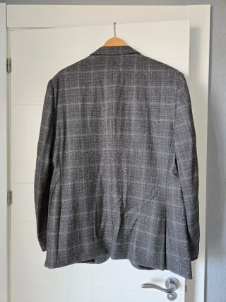Chaqueta Emidio Tucci Gris Cuadros Talla 52-54