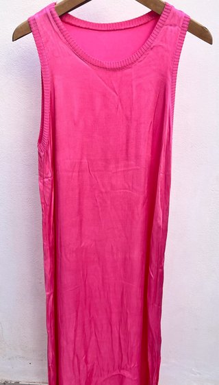 Vestido verano rosa chica