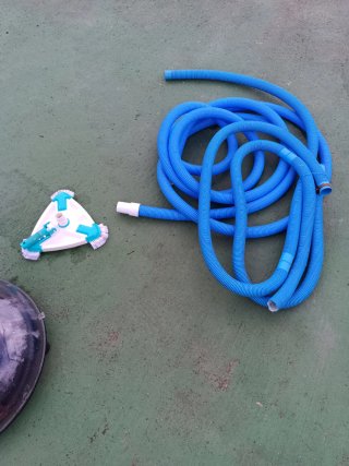 Piscina Gre ovalada imitación madera
