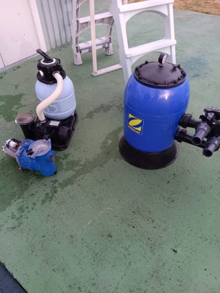 Piscina Gre ovalada imitación madera