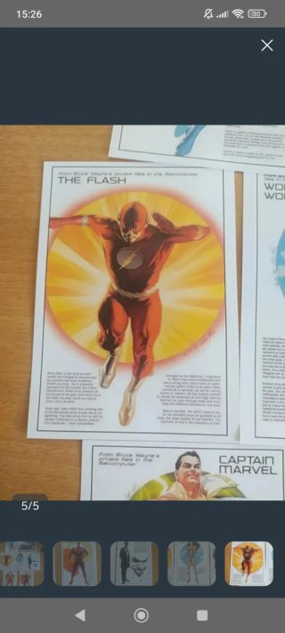 Tarjetas Coleccionables Superhéroes DC Comics