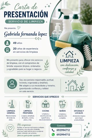 OFREZCO SERVICIO DE LIMPIEZA