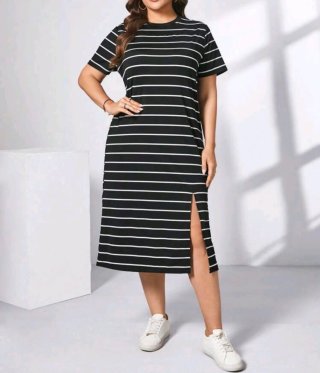 Vestido Verano Rayas Talla 46