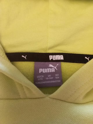 Sudadera Puma niño verde