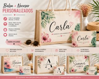 Bolsa + Neceser Personalizados con Nombre | Regalo