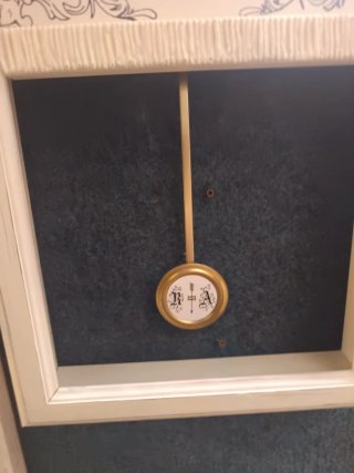 Orologio a pendolo bianco panna